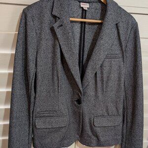 Merona Dark Heather Grey Cozy Blazer Size Large